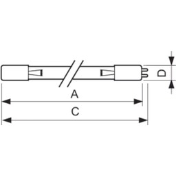 Oase Lampe UVC Philips 36T5 HO 4PSE (75W) T16 - 1 Stk