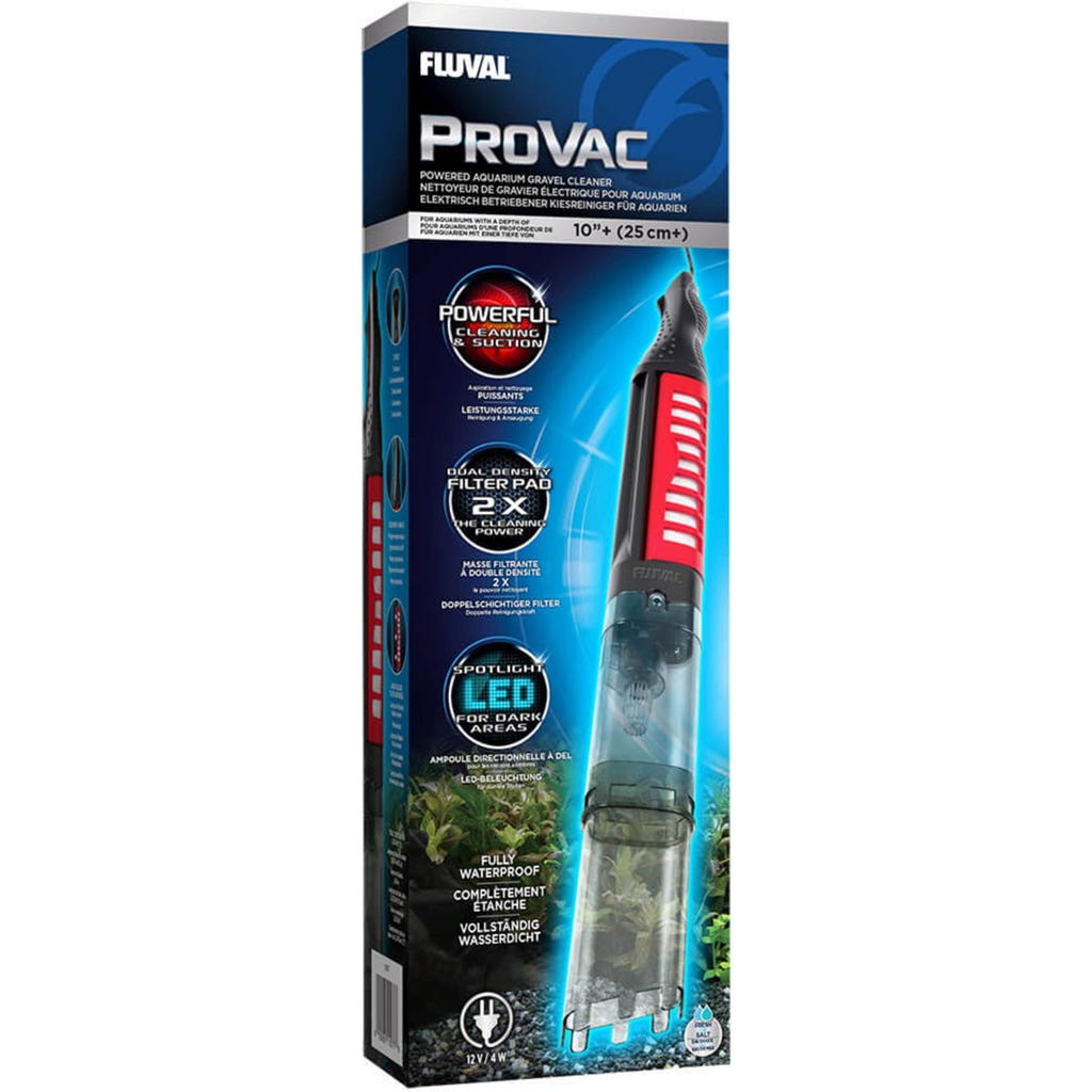 Fluval 11077 Pro Vac Nettoyeur de Gravier Motorisé, noir