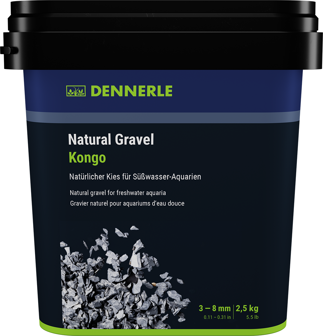 Dennerle Natural Gravel Kongo 3-8 mm - 2,5 kg