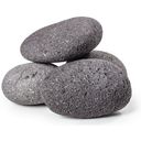 Oli Pebbles decoratieve stenen, zwart 9-12cm