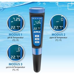 ARKA myAQUA pH/TDS/EC-mérőeszköz hőmérővel - 1 db