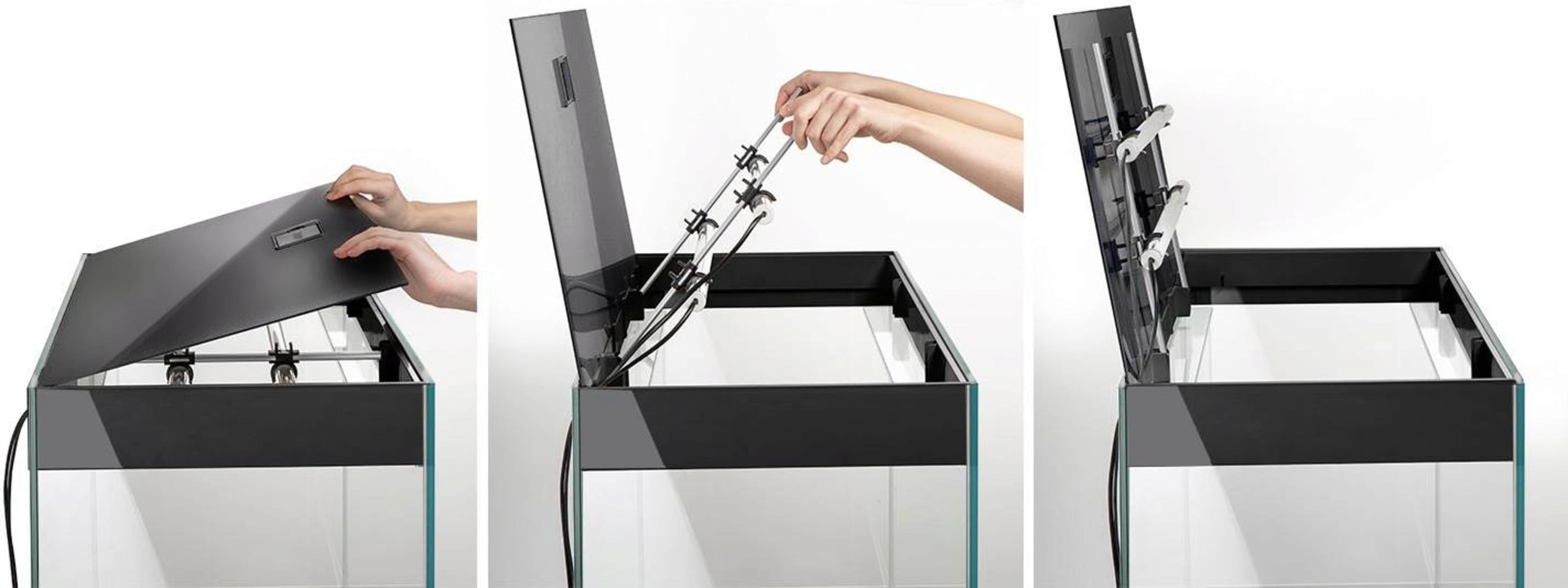 Glossy 150 Kombination schwarz von Aquael - 1 Set