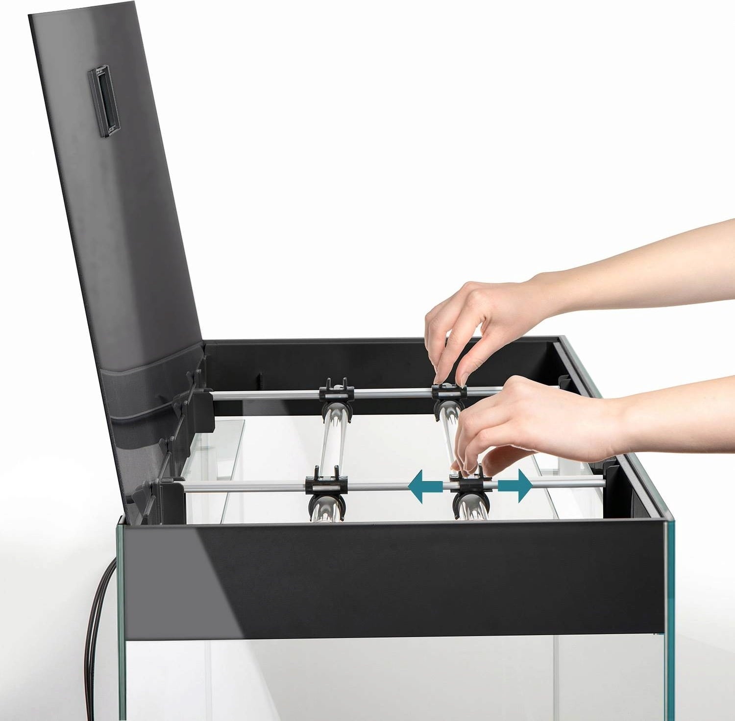 Glossy 150 Kombination schwarz von Aquael - 1 Set