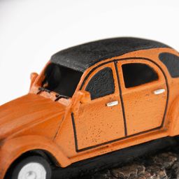 Coche Antiguo Francés 2 14,5x7,5x6,5cm Naranja - 