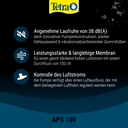 Tetra Aquariumluftpumpe schwarz - 100