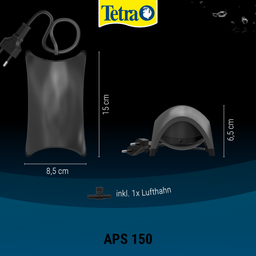 Tetra Въздушна помпа за аквариум, черна - 151