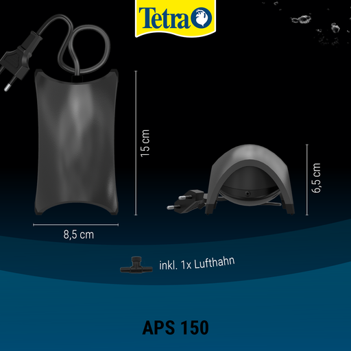Tetra Akváriumi légpumpa - Fekete - 150