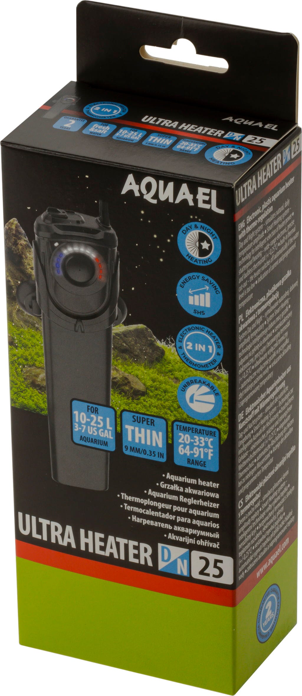 Aquael UltraHeater Heizer Day and Night - 25 Watt