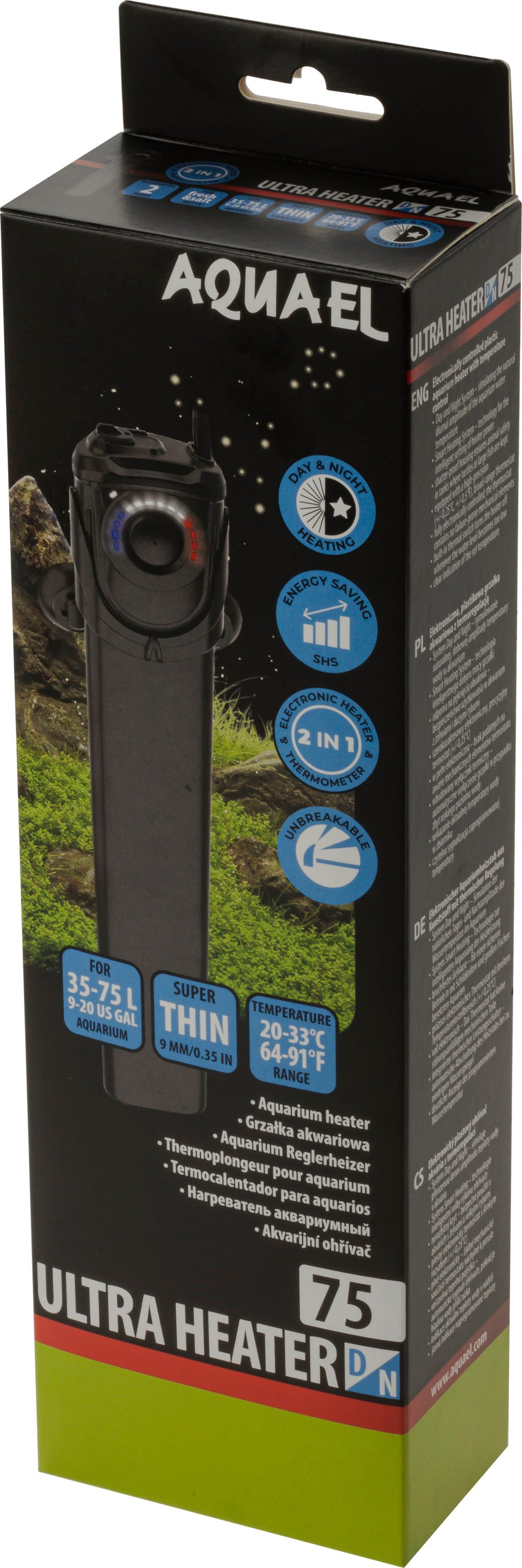 Aquael UltraHeater Heizer Day and Night - 75 Watt