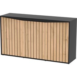 Splendid 300 Base Cabinet - Back/Oak Panels - 1 Pc