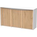 Splendid 300 Base Cabinet - White/Oak Panels
