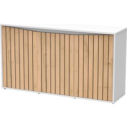 Splendid 300 Base Cabinet - White/Oak Panels - 1 Pc
