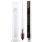 Hydrometer with Thermometer + Measuring Cylinder