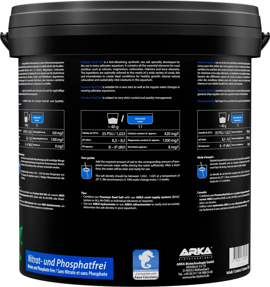 ARKA Premium Reef Salz - 20 kg