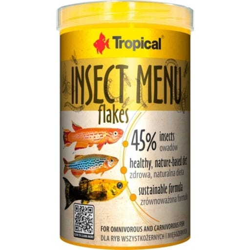 TROPICAL 250 ML Insecte Menu Flakes pour Alles- Et Chair à Manger
