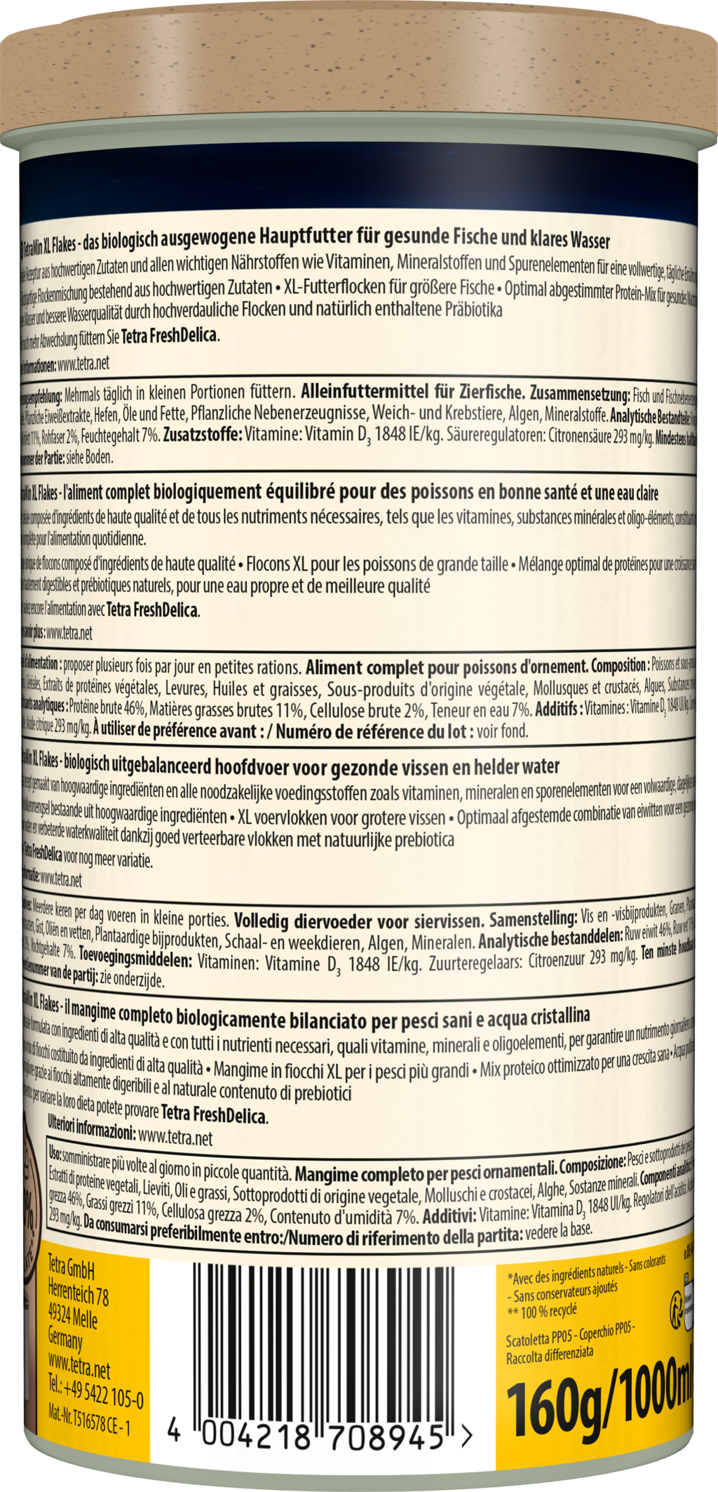 TetraMin XL Flakes - 1 L