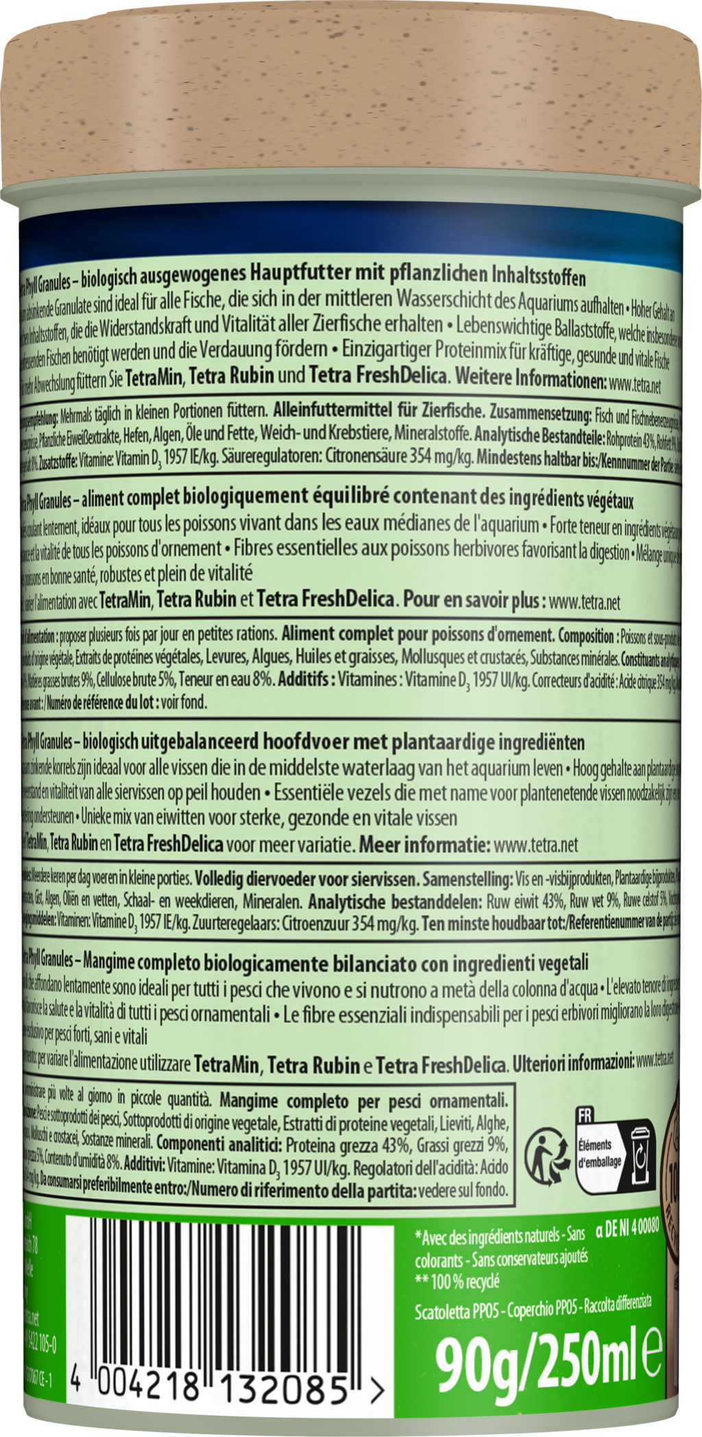 Tetra Phyll Granulés - 250 ml