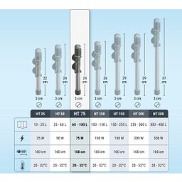 Tetra HT Adjustable Heater - 75 W