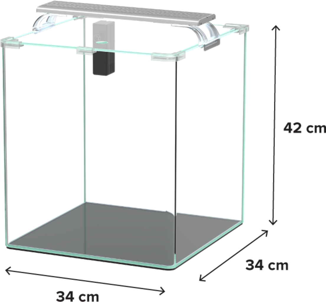 Aquatlantis Kubus Curve LED - Essential - 44 L
