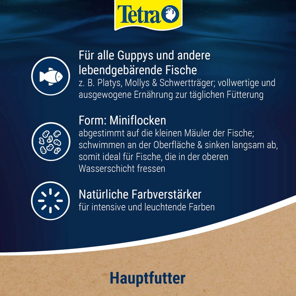 Tetra Guppy Color Mini Flakes - 250 ml
