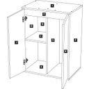 Aquatlantis Meuble Splendid Ultra 110 - Béton - 1 pcs