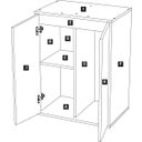 Splendid Ultra 110 Wildeiche Dunkel Schrank - 1 Stk