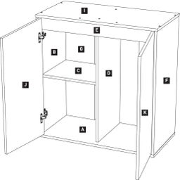 Splendid Ultra 145 Kast - Donker Wild Eiken  - 1 stuk