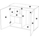 Aquatlantis Splendid Ultra 200 Esche Weiß Schrank - 1 Stk