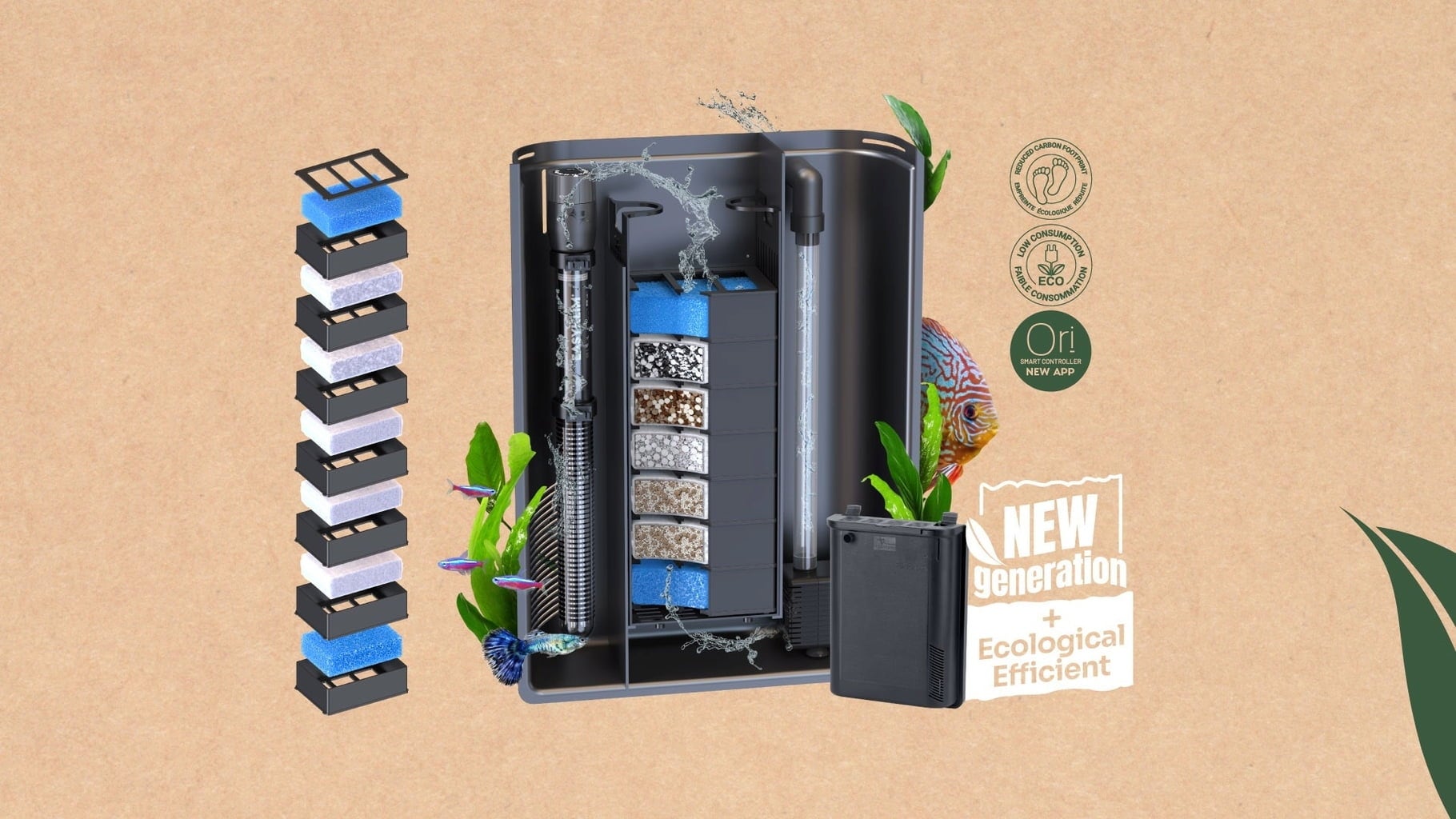 Aquarium avec Meuble Splendid 240 - Blanc - 1 Set