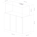 Nyos® Aquariumkombination OPUS G2 440 Pro-Line - Weiß