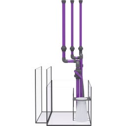 Nyos® Aquariumkombination OPUS G2 250 Pro-Line - Weiß