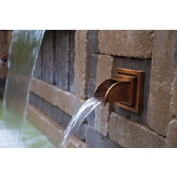 Oase Wall Water Spout, Square - Copper