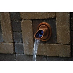 Oase Wall Water Spout, Round - Copper