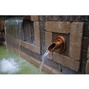 Oase Wall Water Spout, Round - Copper