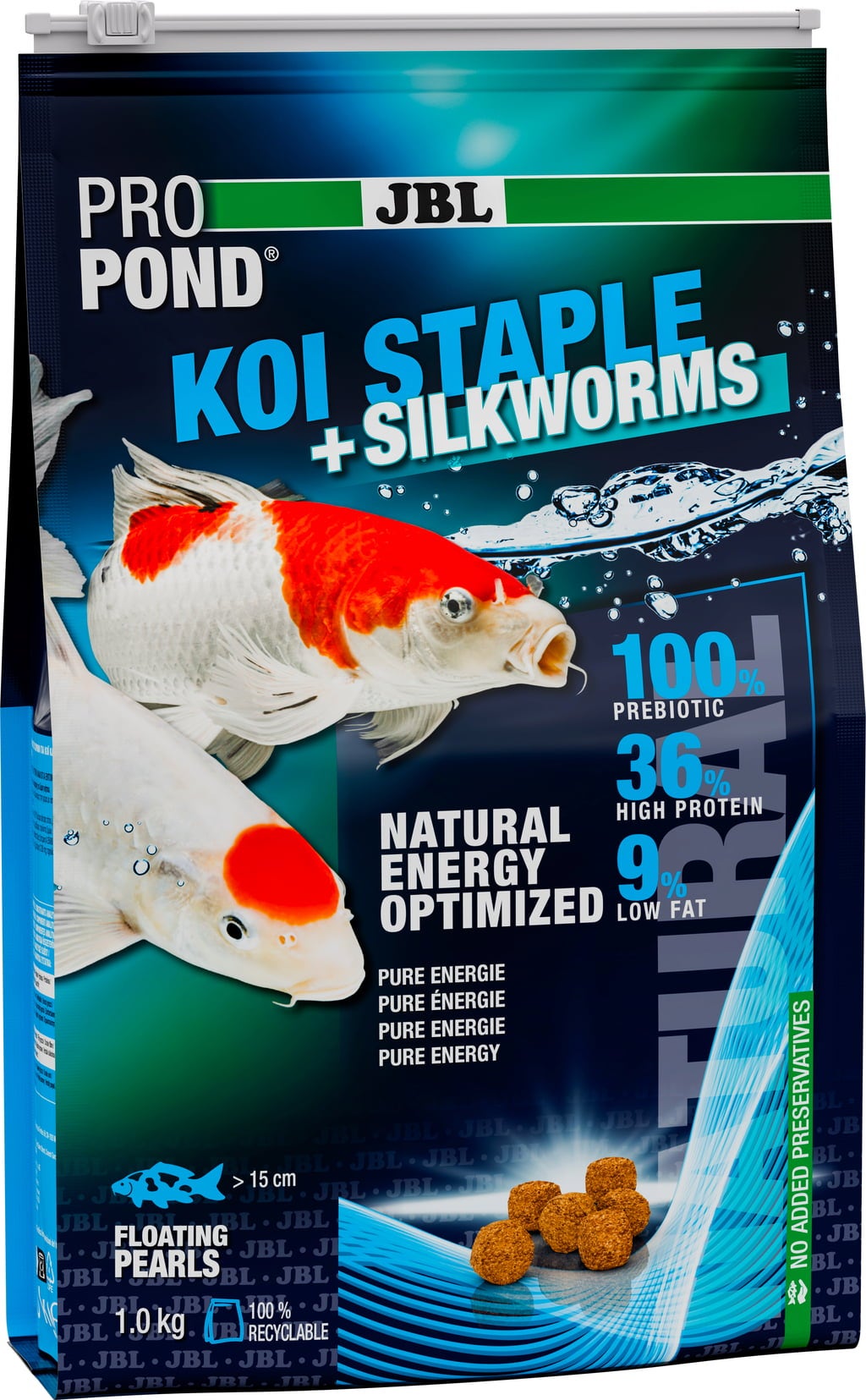 JBL ProPond Koi Staple + Silkworms - 1 kg