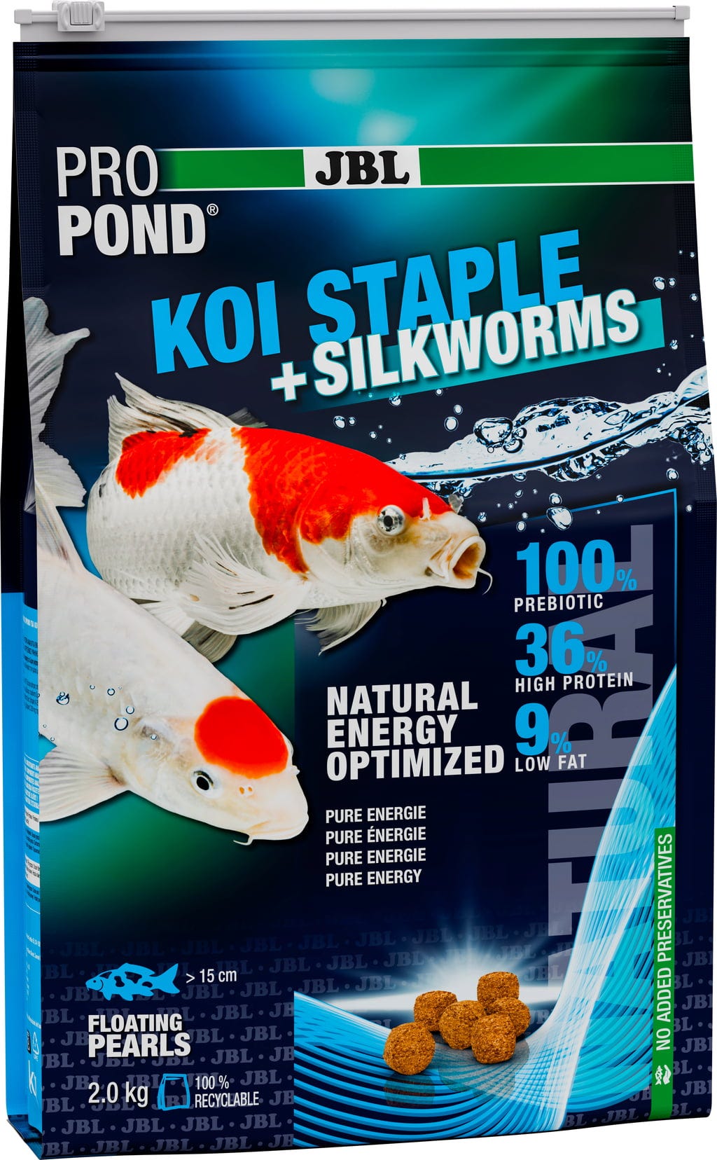 JBL ProPond Koi Staple + Silkworms - 2 kg