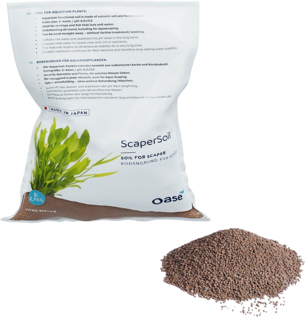 Oase ScaperLine Soil - 1,5 bis 3 mm, braun - 3 L