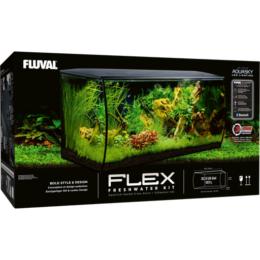 Fluval FLEX Aquarium Set 123 Liter - schwarz