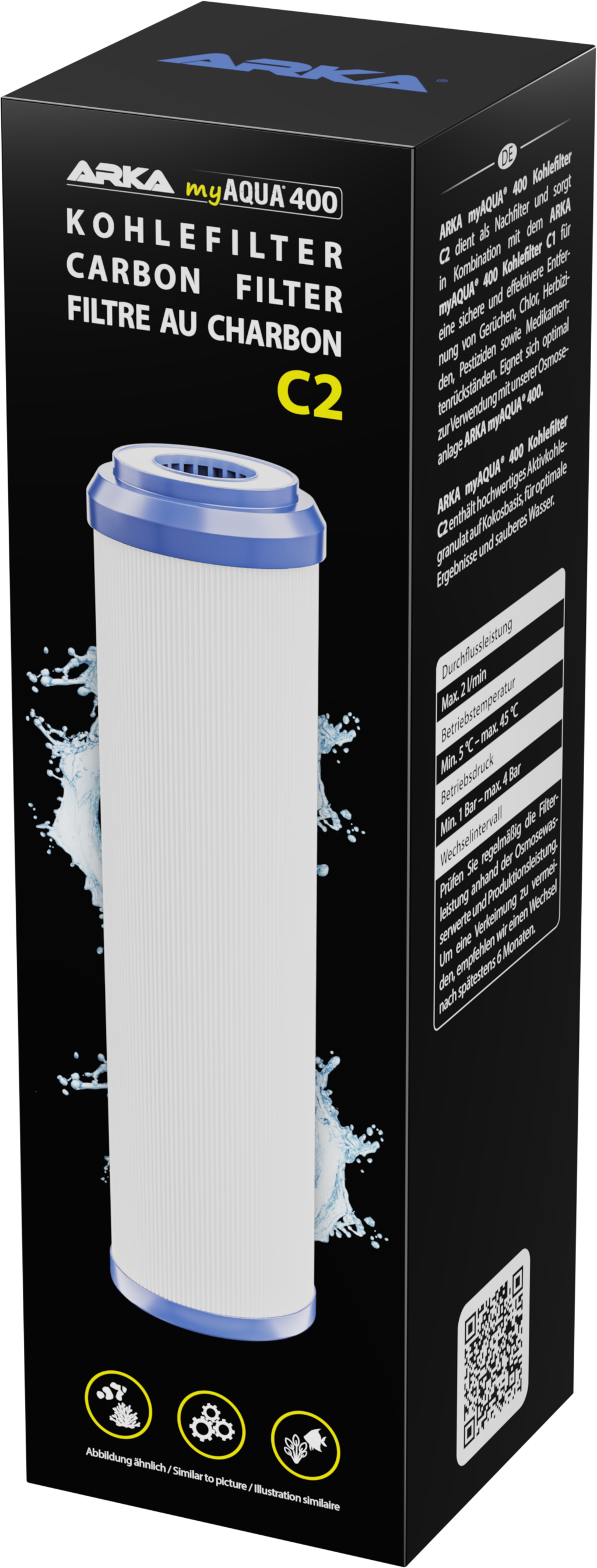 ARKA Filtro a Carbone C2 - myAqua 400®