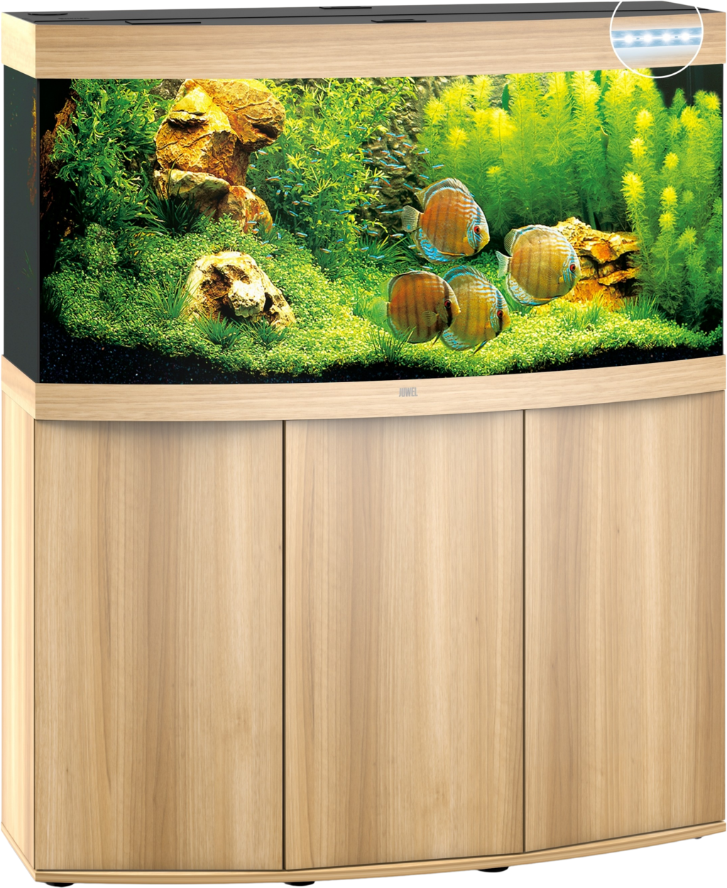 Juwel Vision 260 LED Kombination - helles Holz