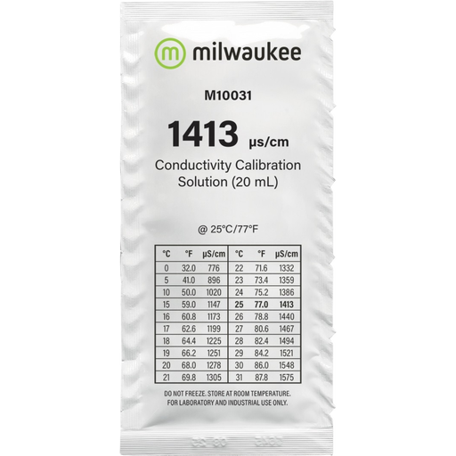 初売り 1413 Milwaukee μs/cm x 25 Solution, Calibration Conductivity 研究・実験用薬品