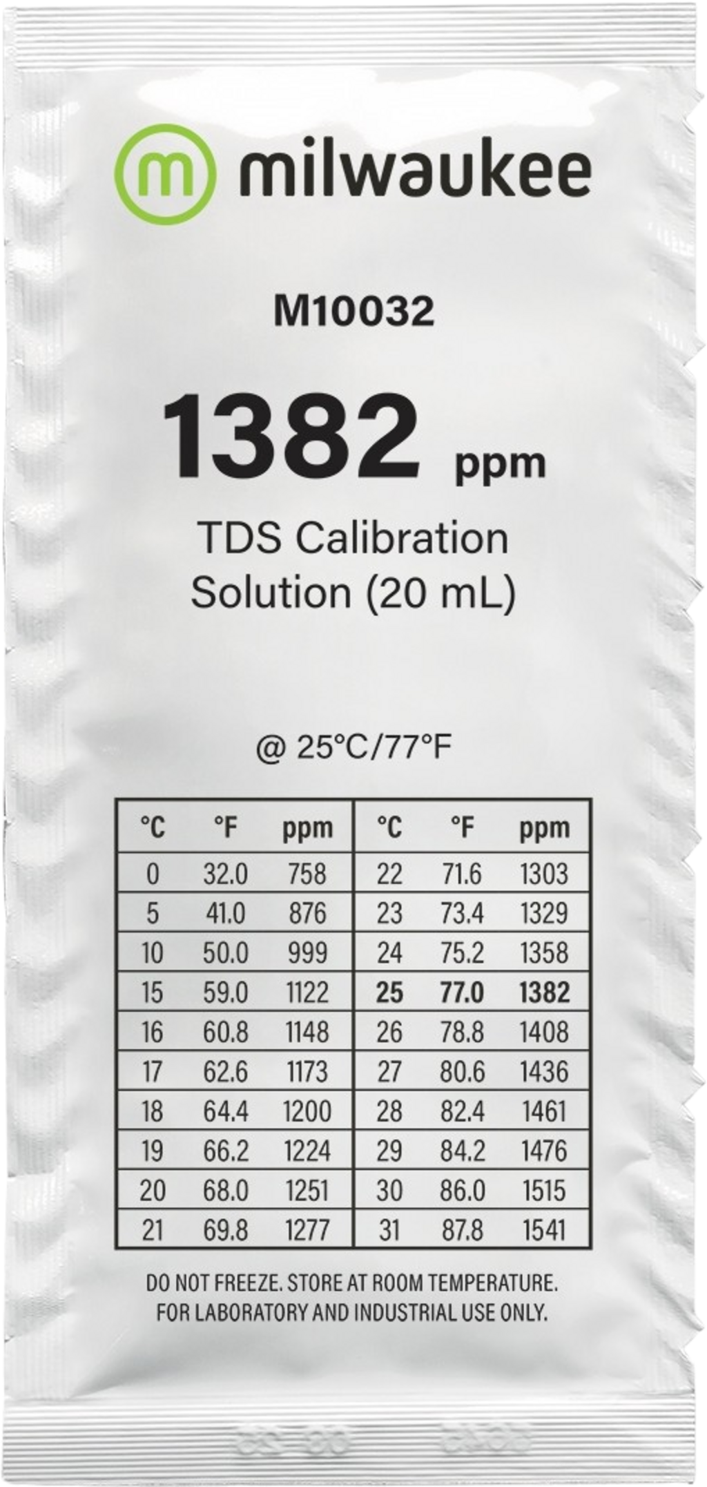 Solution d'Étalonnage TDS 1332 ppm 25 x 20ml, 25 pièces