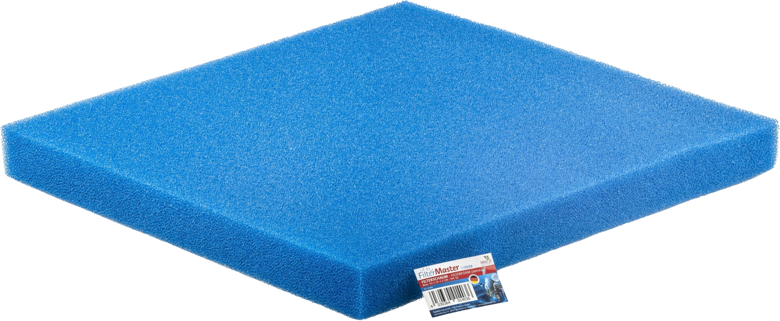 Papillon Filterschaum blau 50x50x10 cm