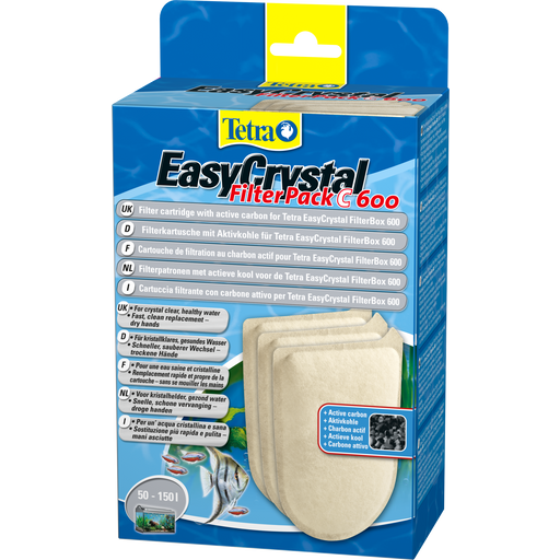 Tetra EasyCrystal Filter Pack 600C szénnel - 3 darab