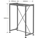 Chihiros Metallschrank 60x30 cm, Stahlgrau - 1 Stk
