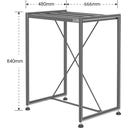 Chihiros Armario de Metal 60x45 cm - Gris Acero - 1 ud.