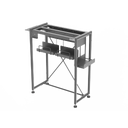 Kovový skříňový stojan 60x45 cm, ocelově-šedý - 1 ks
