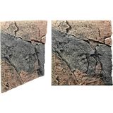 Aquariumachtergrond Slim Line Basalt / Gneiss 3D