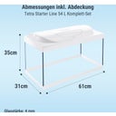 Tetra Starter Line 54 L Aquarium Weiß, Komplett-Set
