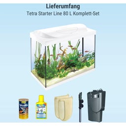 Tetra Starter Line 80 L Aquarium Komplett-Set - weiß